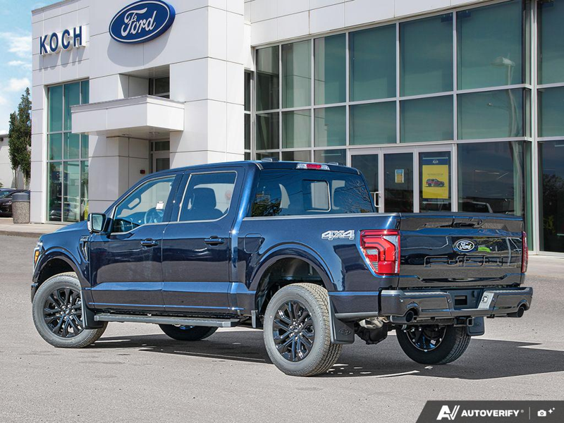 NEW 2026 Ford F-150 LARIAT - Antimatter Blue Metallic Exterior / BLACK, ACTIVEX TRIMMED 40/CONSOLE/40 FRONT SEATS (B) Interior - $81,006 - Stock #E61062 - VIN 1FTFW5L50TFB76593 - Photo 4