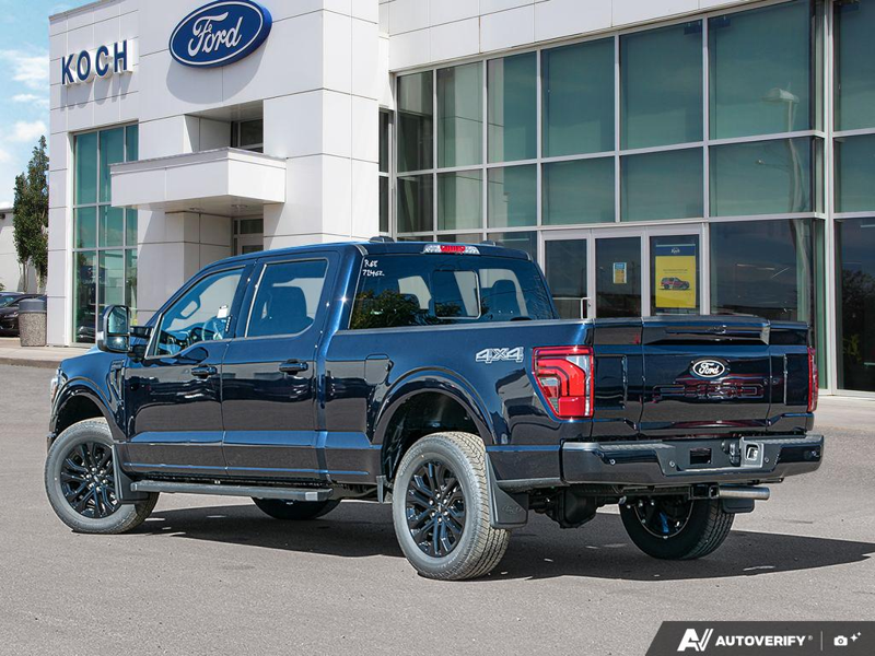 NEW 2026 Ford F-150 LARIAT - Antimatter Blue Metallic Exterior / BLACK, ACTIVEX TRIMMED 40/CONSOLE/40 FRONT SEATS (B) Interior - $84,898 - Stock #E61014 - VIN 1FTFW5L59TFB72462 - Photo 4