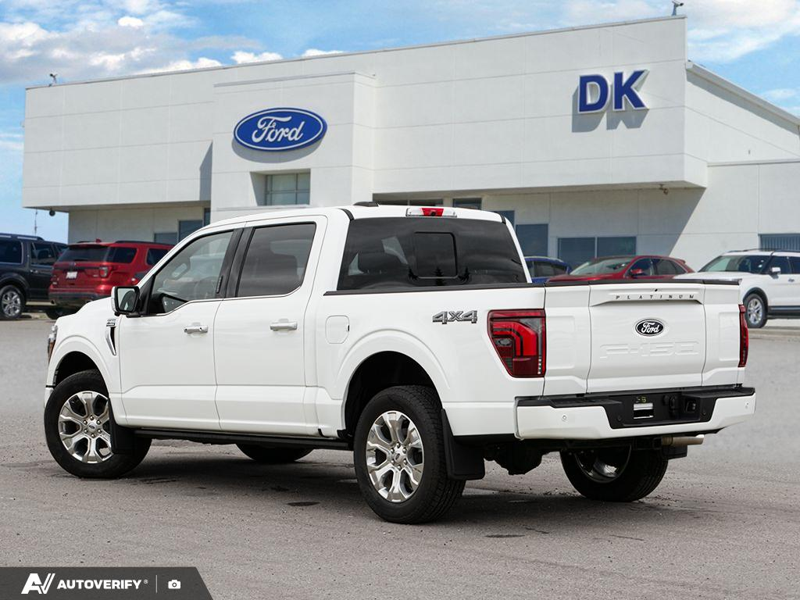 NEW 2026 Ford F-150 Platinum - Star White Tri-Coat Exterior / BLACK Interior - $111,104 - Stock #D60848 - VIN 1FTFW7L89TFA91242 - Photo 4