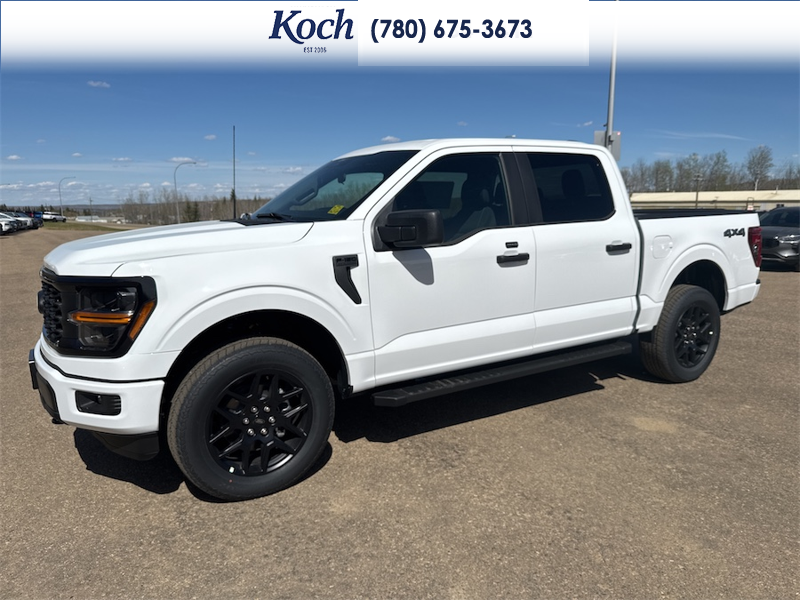 NEW 2026 Ford F-150 STX - Oxford White Exterior / BLACK ONYX/BLUE PREM LEATHER SEATS Interior - $64,780 - Stock #A26150 - VIN 1FTEW2LP5TKD67820 - Photo 5