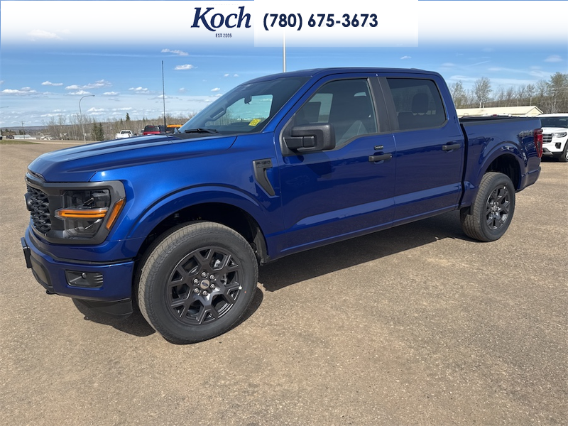 NEW 2026 Ford F-150 STX - Argon Blue Metallic Exterior / BLACK ONYX/BLUE PREM LEATHER SEATS Interior - $63,952 - Stock #A26161 - VIN 1FTEW2LP7TKD68368 - Photo 5