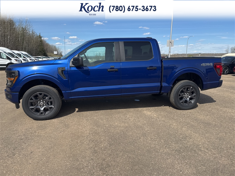 NEW 2026 Ford F-150 STX - Argon Blue Metallic Exterior / BLACK ONYX/BLUE PREM LEATHER SEATS Interior - $63,202 - Stock #A26161 - VIN 1FTEW2LP7TKD68368 - Photo 6