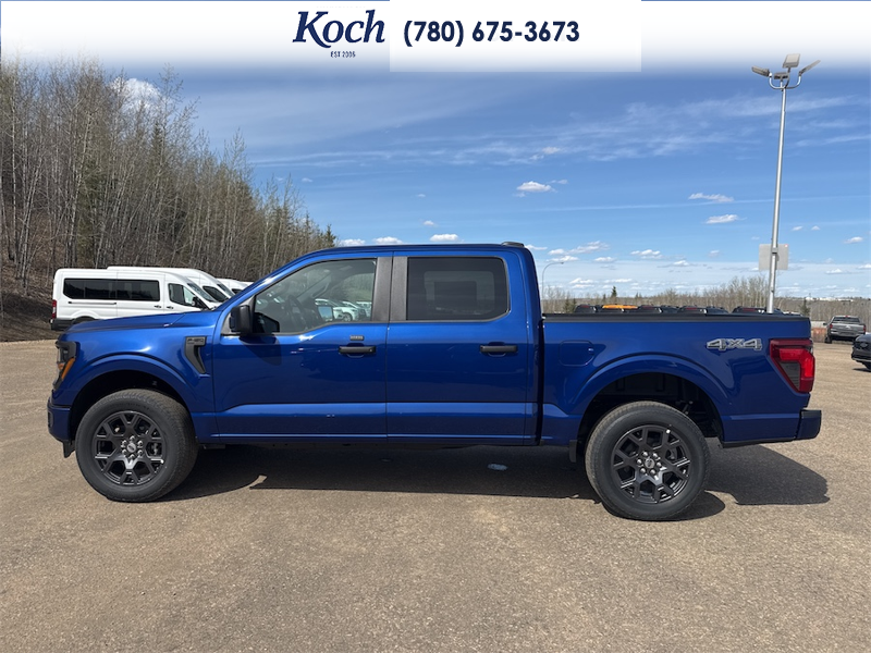 NEW 2026 Ford F-150 STX - Argon Blue Metallic Exterior / BLACK ONYX/BLUE PREM LEATHER SEATS Interior - $63,202 - Stock #A26161 - VIN 1FTEW2LP7TKD68368 - Photo 7