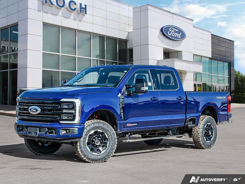 NEW 2026 Ford F-350 Super Duty Platinum - Argon Blue Metallic Exterior / BLACK ONYX/BLUE LEATHER Interior - $135,503 - Stock #E60534 - VIN 1FT8W3BMXTEE28331 - Photo 1
