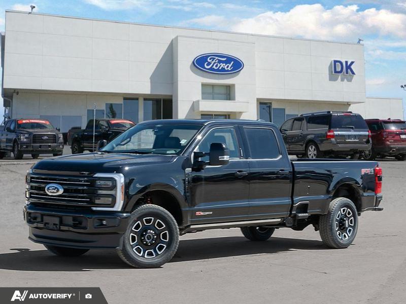 NEW 2026 Ford F-350 Super Duty Platinum - Agate Black Exterior / BLACK ONYX/BLUE LEATHER Interior - $125,361 - Stock #D60412 - VIN 1FT8W3BM0TEE29438 - Photo 1