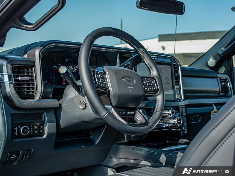 NEW 2026 Ford F-350 Super Duty Platinum Tremor - Glacier Gray Exterior / BLACK ONYX/BLUE LEATHER Interior - $128,193 - Stock #E60035 - VIN 1FT8W3BM4TEC29646 - Photo 13