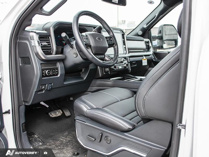 NEW 2026 Ford F-350 Super Duty Platinum - Star White Tri-coat Metallic Exterior / BLACK ONYX/BLUE LEATHER Interior - $131,716 - Stock #D60358 - VIN 1FT8W3BM1TEE07738 - Photo 13