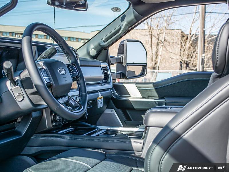 NEW 2026 Ford F-350 Super Duty Platinum Tremor - Carbonized Grey Metallic Exterior / BLACK ONYX/BLUE LEATHER Interior - $128,953 - Stock #E60491 - VIN 1FT8W3BM2TED99973 - Photo 13