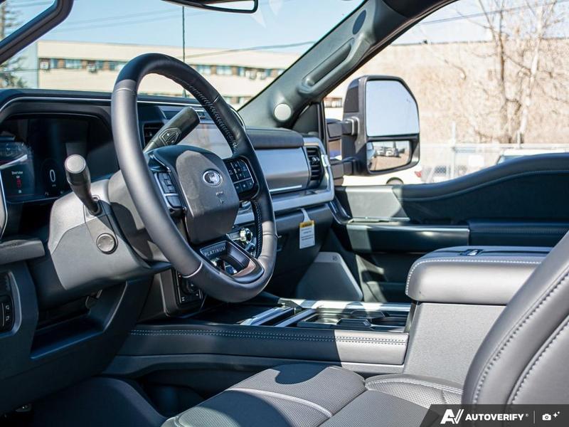 NEW 2026 Ford F-350 Super Duty Platinum - Agate Black Exterior / BLACK ONYX/BLUE LEATHER Interior - $122,298 - Stock #E60572 - VIN 1FT8W3BM9TEE28806 - Photo 13