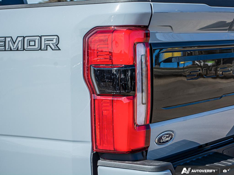 NEW 2026 Ford F-350 Super Duty Platinum Tremor - Glacier Gray Exterior / BLACK ONYX/BLUE LEATHER Interior - $128,753 - Stock #E60535 - VIN 1FT8W3BM7TEE28383 - Photo 12
