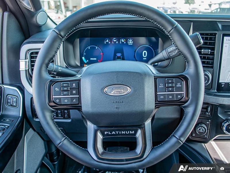 NEW 2026 Ford F-350 Super Duty Platinum Tremor - Glacier Gray Exterior / BLACK ONYX/BLUE LEATHER Interior - $128,193 - Stock #E60035 - VIN 1FT8W3BM4TEC29646 - Photo 14