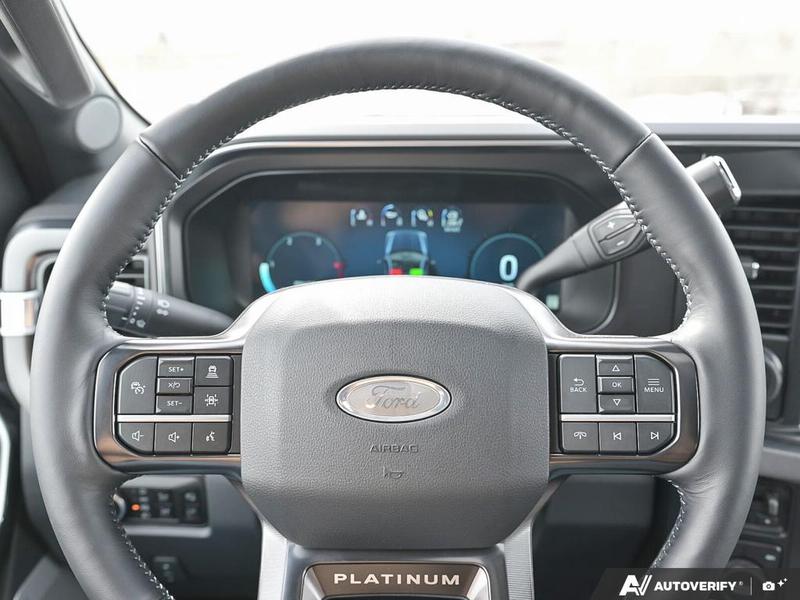 NEW 2026 Ford F-350 Super Duty Platinum - Star White Tri-coat Metallic Exterior / BLACK ONYX/BLUE LEATHER Interior - $125,528 - Stock #E60392 - VIN 1FT8W3BT6TED89079 - Photo 14