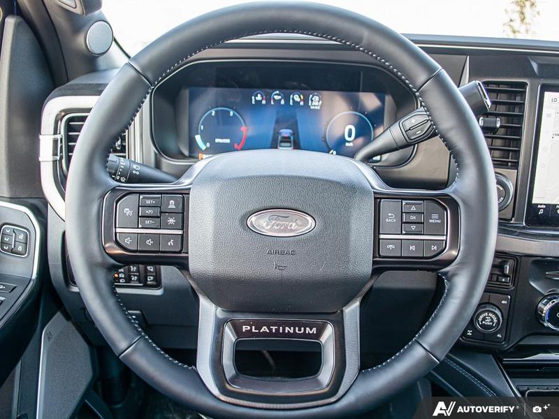 NEW 2026 Ford F-350 Super Duty Platinum - Argon Blue Metallic Exterior / BLACK ONYX/BLUE LEATHER Interior - $135,503 - Stock #E60534 - VIN 1FT8W3BMXTEE28331 - Photo 14