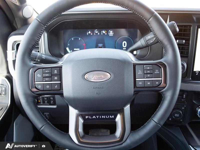 NEW 2026 Ford F-350 Super Duty Platinum - Carbonized Grey Metallic Exterior / BLACK ONYX/BLUE LEATHER Interior - $120,761 - Stock #D60428 - VIN 1FT8W3BT1TEE29312 - Photo 14