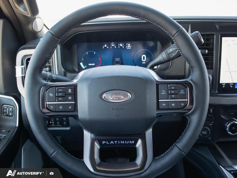 NEW 2026 Ford F-350 Super Duty Platinum - Agate Black Exterior / BLACK ONYX/BLUE LEATHER Interior - $124,761 - Stock #D60434 - VIN 1FT8W3BM6TEE29167 - Photo 14