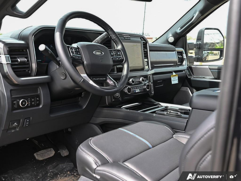 NEW 2026 Ford F-350 Super Duty Platinum Tremor - Agate Black Exterior / BLACK ONYX/BLUE LEATHER Interior - $124,453 - Stock #E60443 - VIN 1FT8W3BM7TED99614 - Photo 13