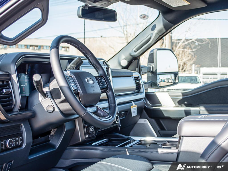 NEW 2026 Ford F-350 Super Duty Platinum Tremor - Argon Blue Metallic Exterior / BLACK ONYX/BLUE LEATHER Interior - $127,453 - Stock #E60534 - VIN 1FT8W3BMXTEE28331 - Photo 13