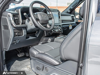 NEW 2026 Ford F-350 Super Duty Platinum - BLACK ONYX/BLUE LEATHER Interior - $120,761 - Stock #D60348 - VIN 1FT8W3BT2TEE05424