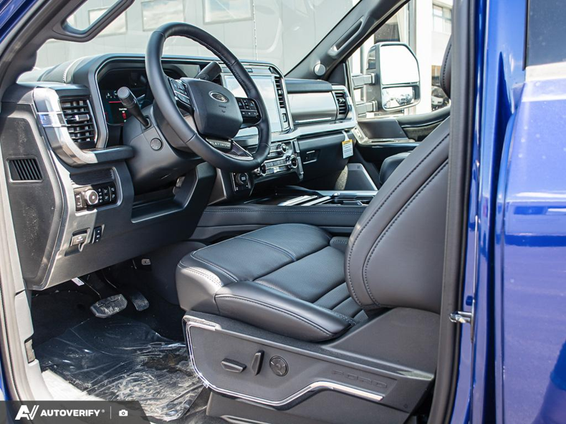 NEW 2026 Ford F-350 Super Duty Platinum - Argon Blue Metallic Exterior / BLACK ONYX/BLUE LEATHER Interior - $115,636 - Stock #D60599 - VIN 1FT8W3BT6TEE88940 - Photo 13