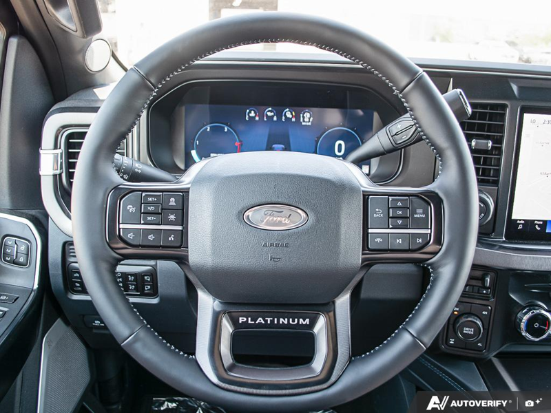 NEW 2026 Ford F-350 Super Duty Platinum Long Box - Agate Black Exterior / BLACK ONYX/BLUE LEATHER Interior - $124,898 - Stock #E60376 - VIN 1FT8W3BM2TED95941 - Photo 14