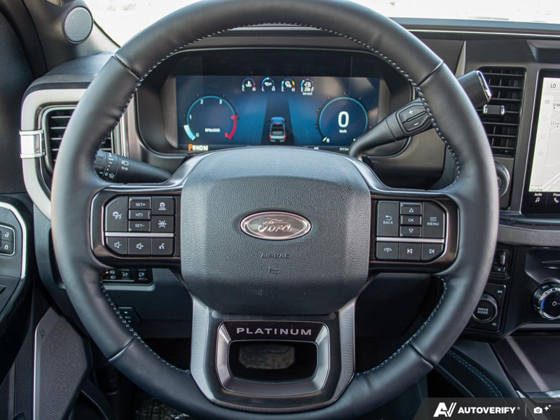 NEW 2026 Ford F-350 Super Duty Platinum - Agate Black Exterior / BLACK ONYX/BLUE LEATHER Interior - $122,798 - Stock #E60572 - VIN 1FT8W3BM9TEE28806 - Photo 14