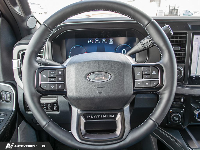 NEW 2026 Ford F-350 Super Duty Platinum - Carbonized Grey Metallic Exterior / BLACK ONYX/BLUE LEATHER Interior - $121,061 - Stock #D60348 - VIN 1FT8W3BT2TEE05424 - Photo 14