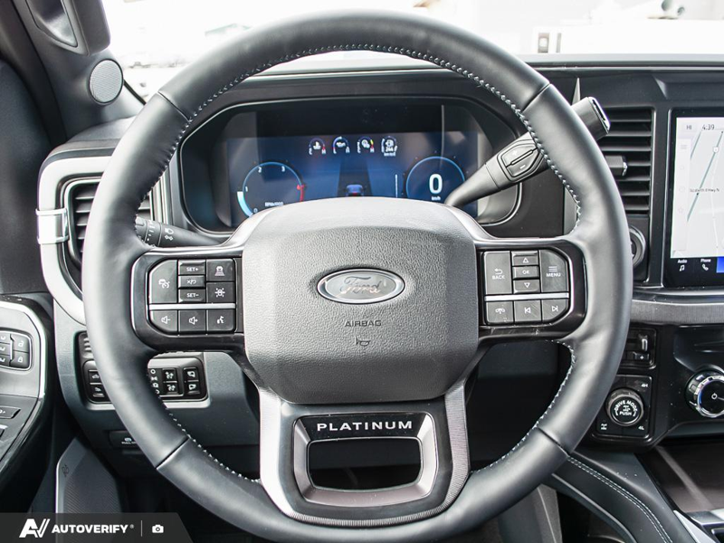 NEW 2026 Ford F-350 Super Duty Platinum - Agate Black Exterior / BLACK ONYX/BLUE LEATHER Interior - $125,616 - Stock #D60355 - VIN 1FT8W3BT0TEE03431 - Photo 14