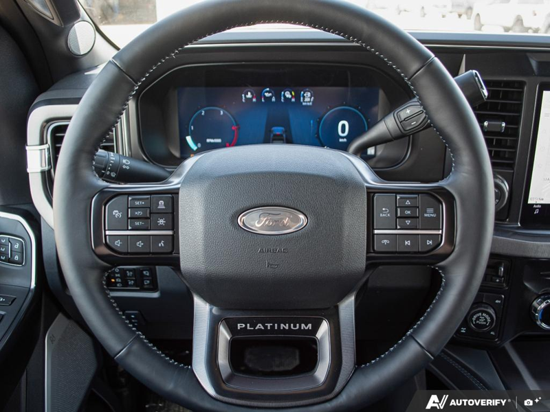 NEW 2026 Ford F-350 Super Duty Platinum Tremor - Agate Black Exterior / BLACK ONYX/BLUE LEATHER Interior - $139,753 - Stock #E60283 - VIN 1FT8W3BM8TED60496 - Photo 14