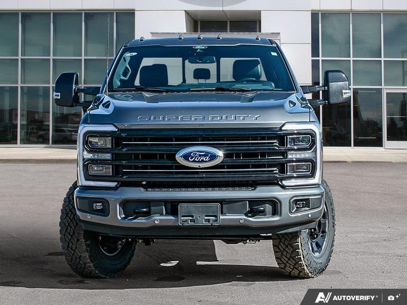 NEW 2026 Ford F-350 Super Duty Platinum Tremor - Carbonized Grey Metallic Exterior / BLACK ONYX/BLUE LEATHER Interior - $128,953 - Stock #E60491 - VIN 1FT8W3BM2TED99973 - Photo 2