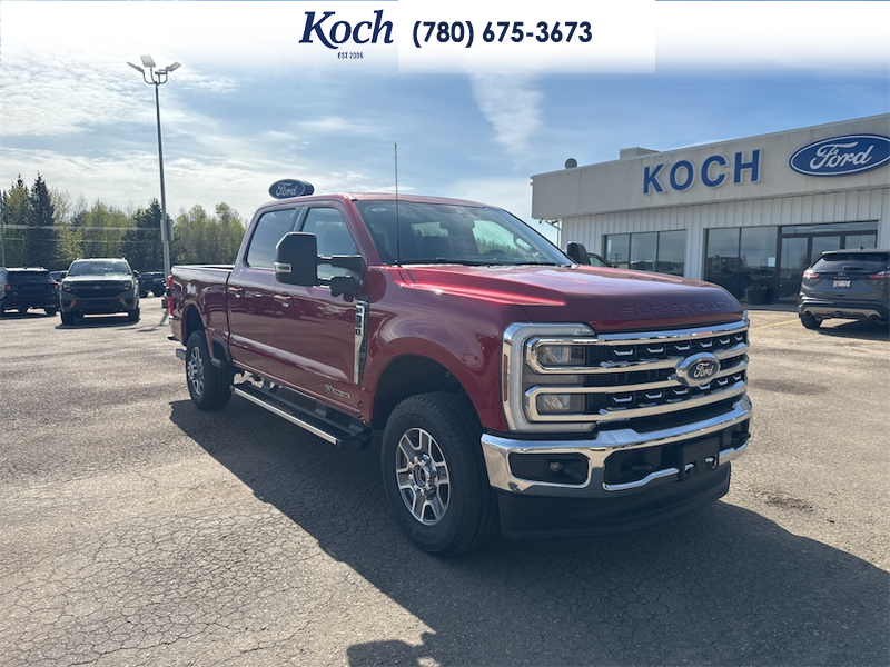 NEW 2026 Ford F-350 Super Duty Lariat - Ruby Red Tri-coat Metallic Exterior / BAJA LEATHER TRIM Interior - $111,368 - Stock #A26175 - VIN 1FT8W3BTXTEE58100 - Photo 1
