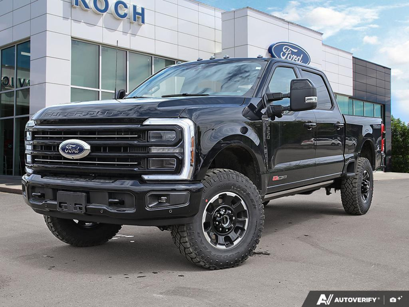 NEW 2026 Ford F-350 Super Duty Platinum Tremor - Agate Black Exterior / BLACK ONYX/BLUE LEATHER Interior - $124,453 - Stock #E60443 - VIN 1FT8W3BM7TED99614 - Photo 1