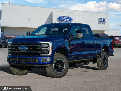NEW 2026 Ford F-350 Super Duty Platinum - Argon Blue Metallic Exterior - $122,966 - Stock #D60075 - VIN 1FT8W3BTXTEC87400