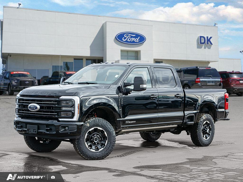 NEW 2026 Ford F-350 Super Duty Platinum - Agate Black Exterior / BLACK ONYX/BLUE LEATHER Interior - $125,616 - Stock #D60355 - VIN 1FT8W3BT0TEE03431 - Photo 1