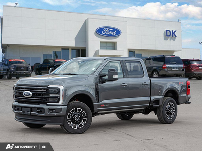 NEW 2026 Ford F-350 Super Duty Platinum - Carbonized Grey Metallic Exterior - $124,161 - Stock #D60444 - VIN 1FT8W3BMXTEE27115