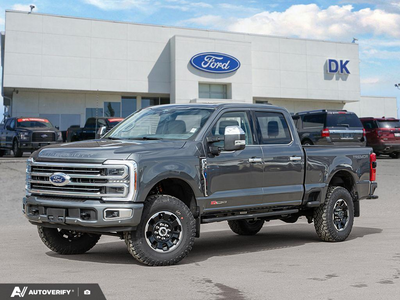 NEW 2026 Ford F-350 Super Duty Platinum - Carbonized Grey Metallic Exterior - $133,360 - Stock #D60591 - VIN 1FT8W3BM7TEE31252
