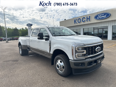 NEW 2026 Ford F-350 Super Duty King Ranch - Star White Tri-coat Metallic Exterior - $124,339 - Stock #A26200 - VIN 1FT8W3DTXTEE46591