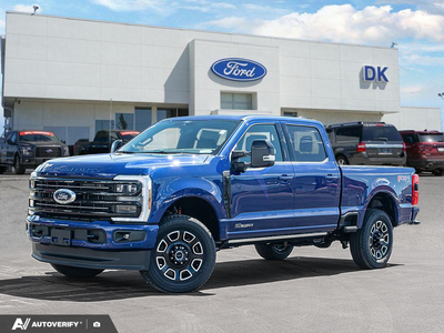 NEW 2026 Ford F-350 Super Duty Platinum - Argon Blue Metallic Exterior - $115,636 - Stock #D60599 - VIN 1FT8W3BT6TEE88940