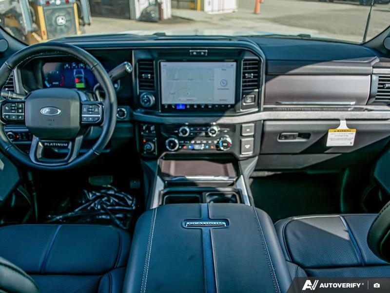 NEW 2026 Ford F-350 Super Duty Platinum Tremor - Glacier Gray Exterior / BLACK ONYX/BLUE LEATHER Interior - $128,193 - Stock #E60035 - VIN 1FT8W3BM4TEC29646 - Photo 26
