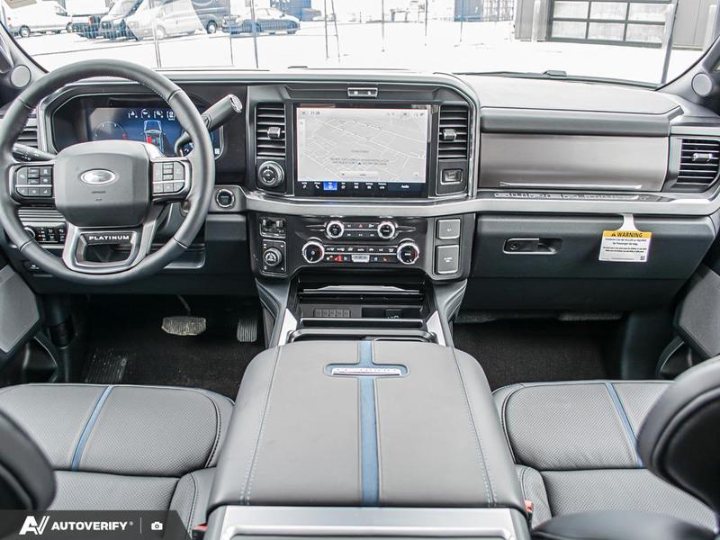 NEW 2026 Ford F-350 Super Duty Platinum - Star White Tri-coat Metallic Exterior / BLACK ONYX/BLUE LEATHER Interior - $131,716 - Stock #D60358 - VIN 1FT8W3BM1TEE07738 - Photo 26