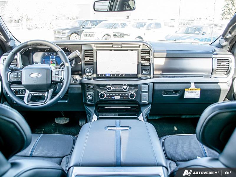 NEW 2026 Ford F-350 Super Duty Platinum Tremor - Carbonized Grey Metallic Exterior / BLACK ONYX/BLUE LEATHER Interior - $128,953 - Stock #E60491 - VIN 1FT8W3BM2TED99973 - Photo 26