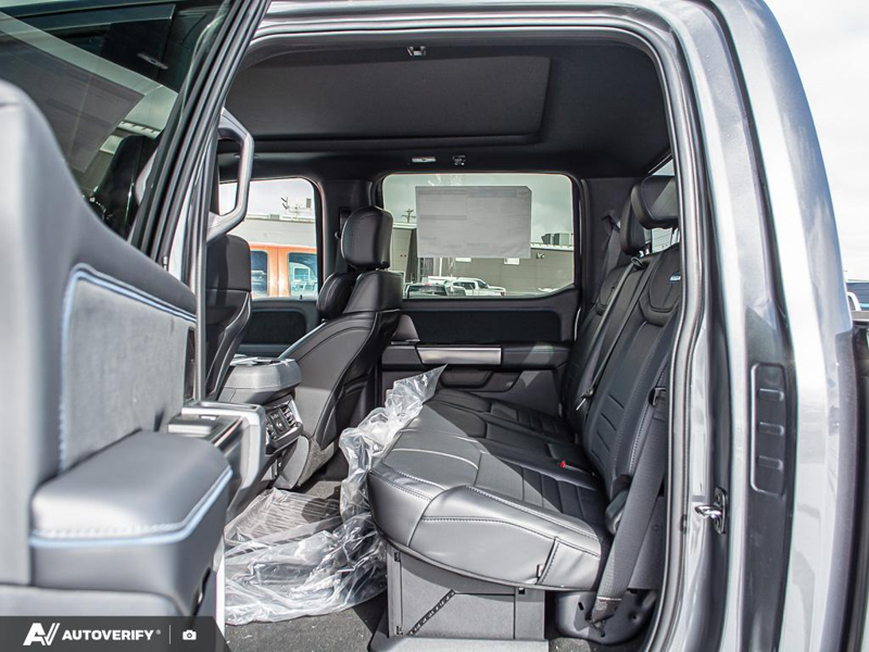 NEW 2026 Ford F-350 Super Duty Platinum - Carbonized Grey Metallic Exterior / BLACK ONYX/BLUE LEATHER Interior - $121,061 - Stock #D60348 - VIN 1FT8W3BT2TEE05424 - Photo 25