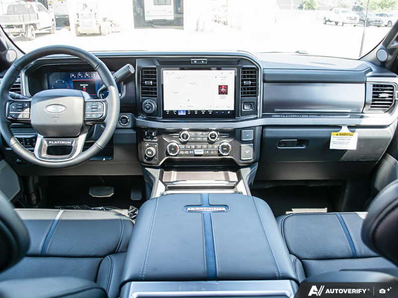 NEW 2026 Ford F-350 Super Duty Platinum Long Box - Agate Black Exterior / BLACK ONYX/BLUE LEATHER Interior - $124,898 - Stock #E60376 - VIN 1FT8W3BM2TED95941 - Photo 26