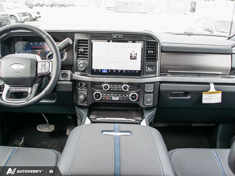 NEW 2026 Ford F-350 Super Duty Platinum - Agate Black Exterior / BLACK ONYX/BLUE LEATHER Interior - $125,616 - Stock #D60355 - VIN 1FT8W3BT0TEE03431 - Photo 26