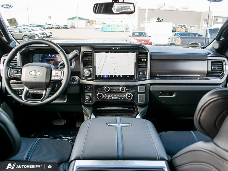 NEW 2026 Ford F-350 Super Duty Platinum - Star White Tri-coat Metallic Exterior / BLACK ONYX/BLUE LEATHER Interior - $121,861 - Stock #D60408 - VIN 1FT8W3BT9TEE27596 - Photo 26