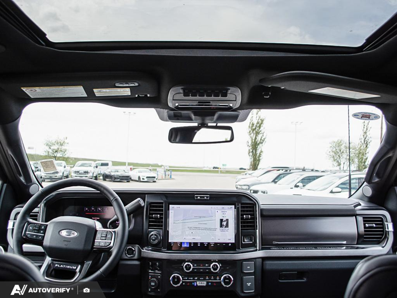 NEW 2026 Ford F-350 Super Duty Platinum - Carbonized Grey Metallic Exterior / BLACK ONYX/BLUE LEATHER Interior - $119,261 - Stock #D60444 - VIN 1FT8W3BMXTEE27115 - Photo 26