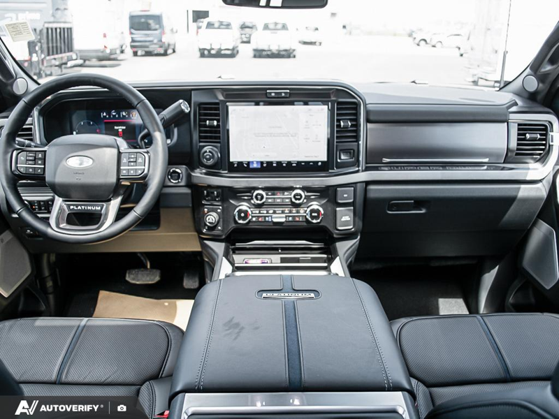 NEW 2026 Ford F-350 Super Duty Platinum - Agate Black Metallic Exterior / BLACK ONYX/PLATINUM BLUE, UNIQUE PLATINUM LEATHER 40/CONSOLE/40 Interior - $122,340 - Stock #D60703 - VIN 1FT8W3BM4TED65193 - Photo 26