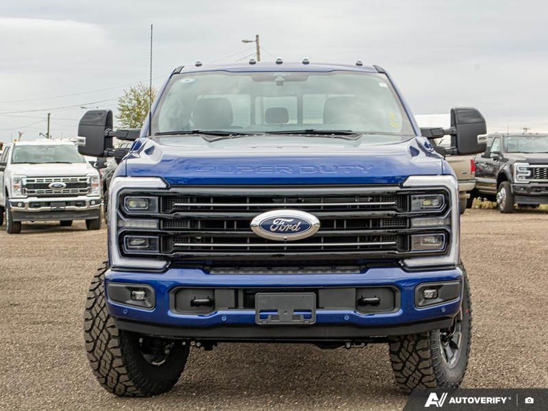 NEW 2026 Ford F-350 Super Duty Platinum Tremor - Argon Blue Metallic Exterior / BLACK ONYX/BLUE LEATHER Interior - $121,893 - Stock #E60017 - VIN 1FT8W3BM1TEC04574 - Photo 2