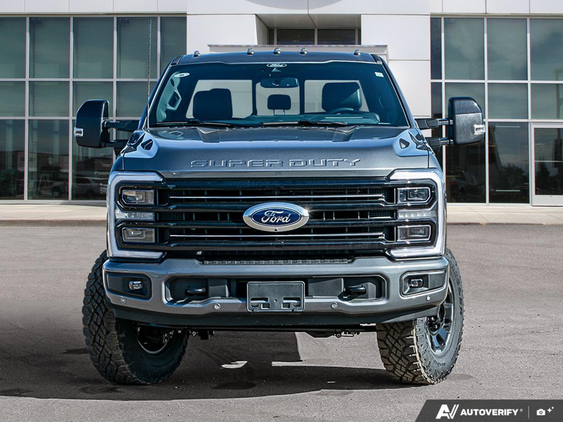 NEW 2026 Ford F-350 Super Duty Platinum Tremor - Carbonized Grey Metallic Exterior / BLACK ONYX/BLUE LEATHER Interior - $128,953 - Stock #E60491 - VIN 1FT8W3BM2TED99973 - Photo 2