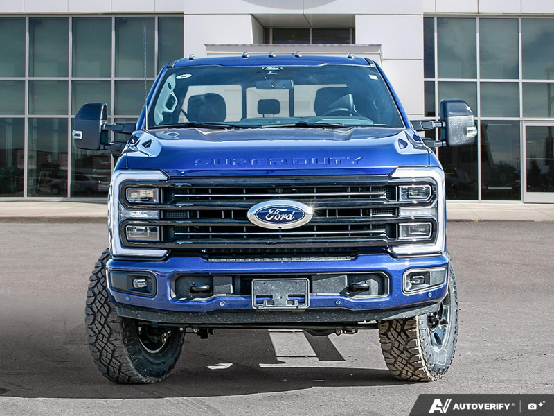 NEW 2026 Ford F-350 Super Duty Platinum Tremor - Argon Blue Metallic Exterior / BLACK ONYX/BLUE LEATHER Interior - $127,453 - Stock #E60534 - VIN 1FT8W3BMXTEE28331 - Photo 2