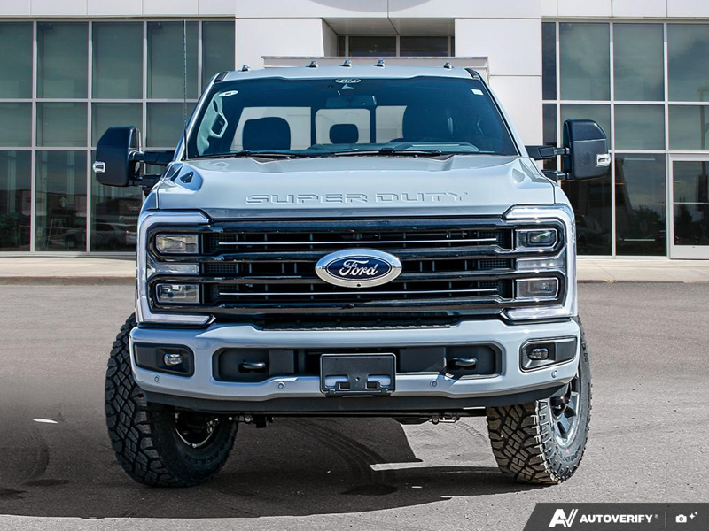 NEW 2026 Ford F-350 Super Duty Platinum Tremor - Glacier Gray Exterior / BLACK ONYX/BLUE LEATHER Interior - $128,753 - Stock #E60535 - VIN 1FT8W3BM7TEE28383 - Photo 2